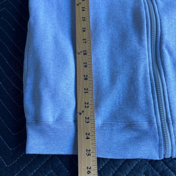 Cuffys Sweater Adult Medium Gray Plaid Whale Cape Cod Full Zip Sweatshirt - Picture 8 of 10